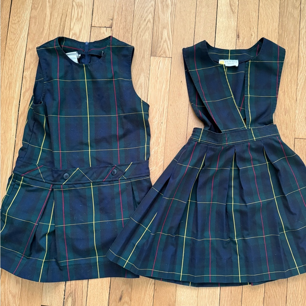 Dennis Uniform Girls Size G6 Jumpers Belair Plaid